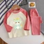 🌸 ĐỒ BỘ BÉ GÁI DÀI TAY GÂN MỀM MỊN – HÌNH DỄ THƯƠNG 🌸 DG594