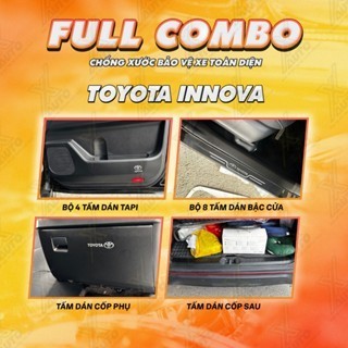 Full bộ 14 tấm dán chống xước Tapli cánh cửa xe, bậc cửa xe, cốp phụ, cốp sau xe ô tô - Chất liệu da carbon cao cấp