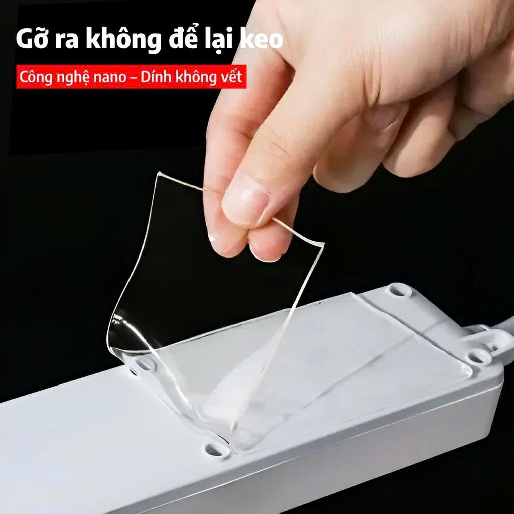 Băng Keo Nano Hai Mặt 3M Trong Suốt, Băng Dính 2 Mặt Siêu Dính Dán Mọi Vật Dụng Trong Nhà Đa Năng  Băng dính nano trong