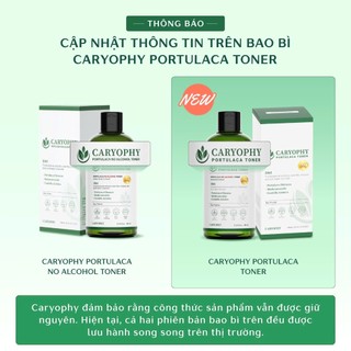 (Hàng Công TY) Nước Hoa Hồng Giảm Mụn Caryophy Portulaca Toner cấp ẩm ngừa mụn 300ml Duduhouse