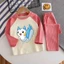 🌸 ĐỒ BỘ BÉ GÁI DÀI TAY GÂN MỀM MỊN – HÌNH DỄ THƯƠNG 🌸 DG597