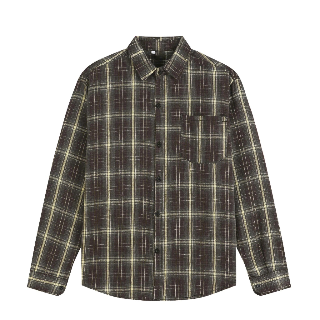 Áo Sơ Mi Flannel Nam Halley Kẻ Caro Hàn Quốc - Sơ Mi Nam Dài Tay Form Rộng Trẻ Trung Mùa Hè A47