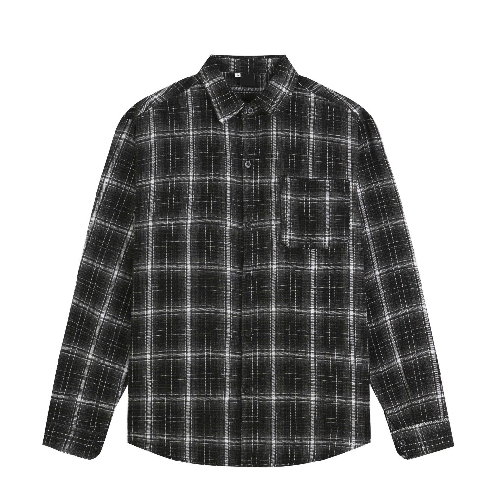 Áo Sơ Mi Flannel Nam Halley Kẻ Caro Hàn Quốc - Sơ Mi Nam Dài Tay Form Rộng Trẻ Trung Mùa Hè A47