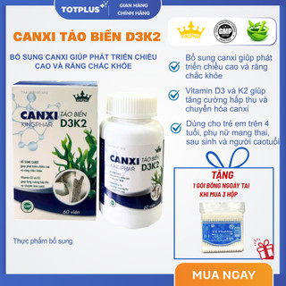 Canxi Tảo Biển D3K2 Kingphar – Hấp Thu Tốt, Phát Triển Chiều Cao & Xương Chắc Khỏe
