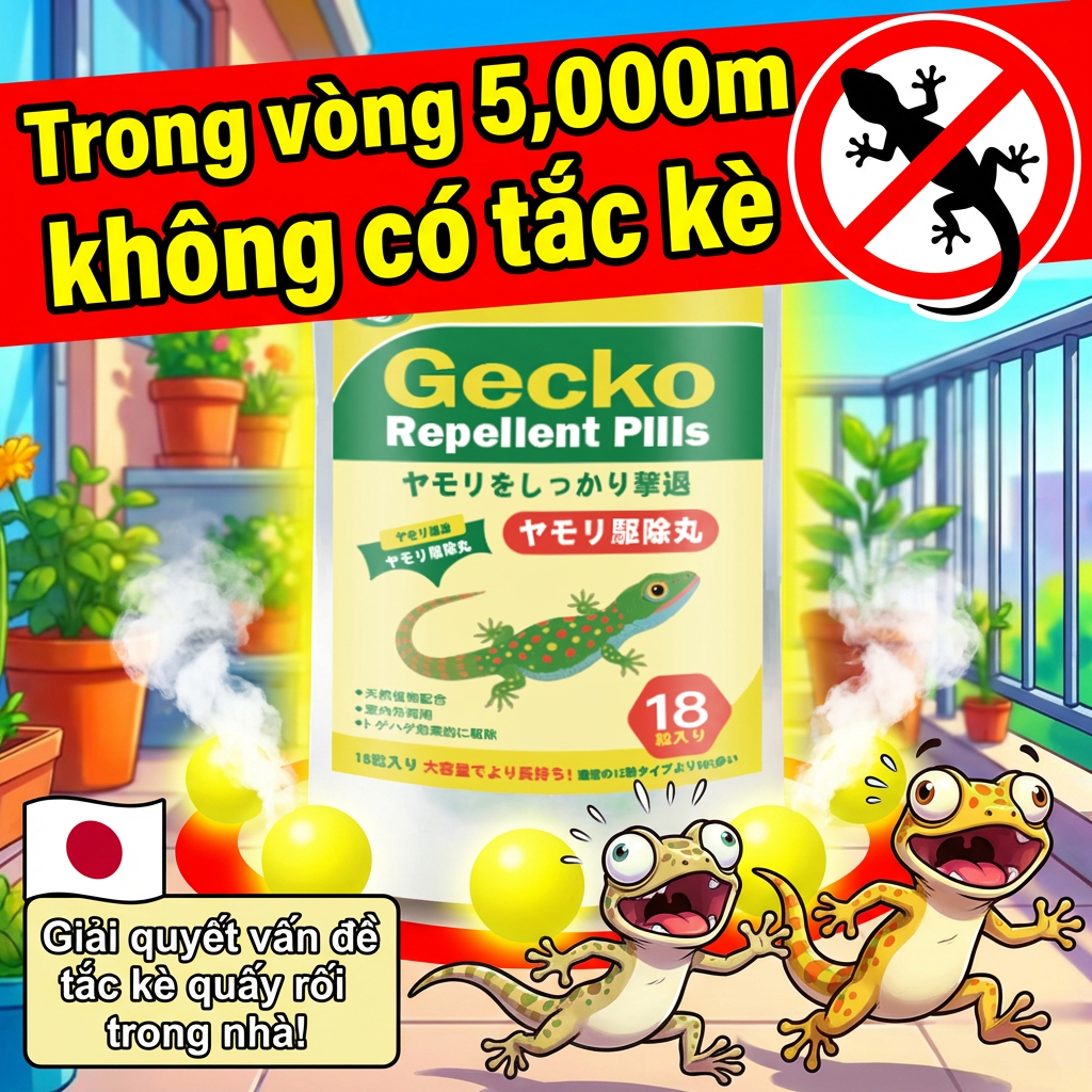 【Mua 1 tặng 1】🔥 Chấm dứt nỗi phiền của tắc kè trong nhà! 🦎 Viên đuổi tắc kè, đuổi thằn lằn 18 viên, chiết xuất từ thực v