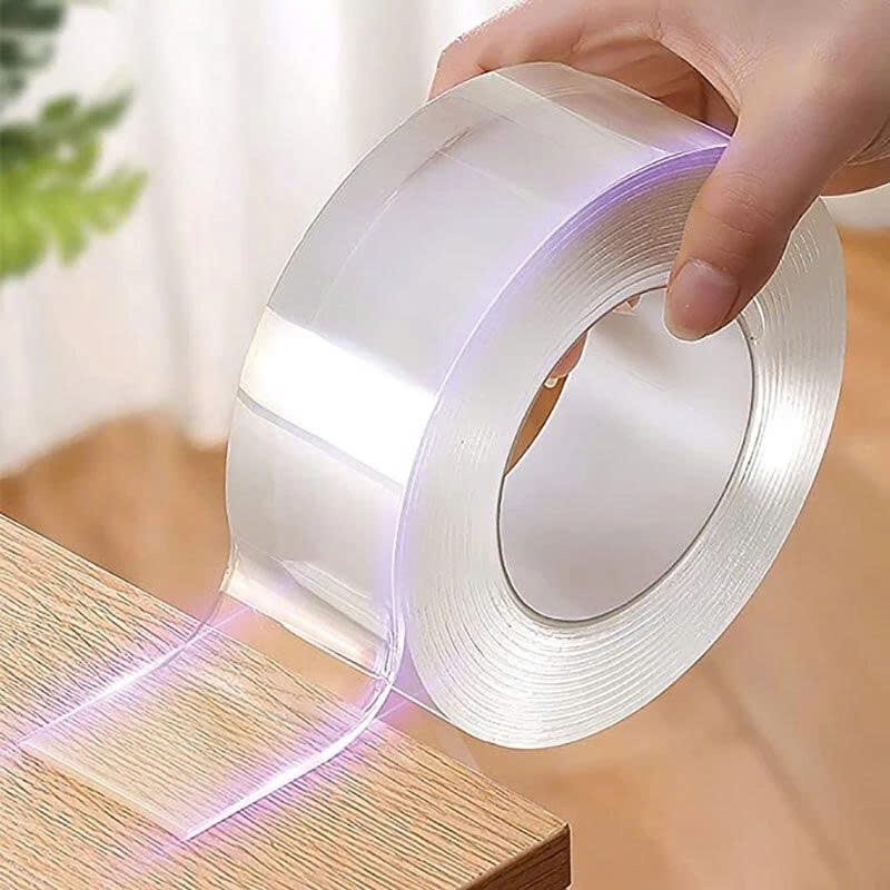 Băng Keo Nano Hai Mặt 3M Trong Suốt, Băng Dính 2 Mặt Siêu Dính Dán Mọi Vật Dụng Trong Nhà Đa Năng  Băng dính nano trong