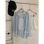 TRIANGLE - Pastel Shirt (Cân nhắc kỹ, return is not welcomed)- Áo sơ mi mỏng kèm áo hai dây style Hàn tone màu pastel
