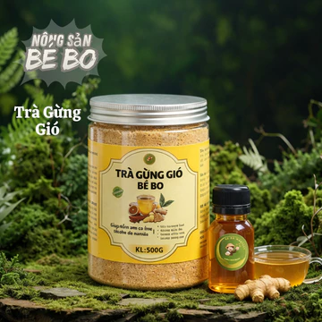 Trà Gừng Gió, Trà Gừng Đường Phèn Nông Sản Bé Bo
