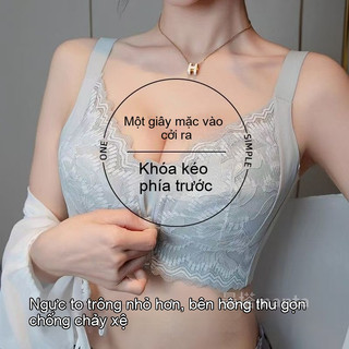 Áo Ngực Mùa Hè Mỏng Mát, Thiết Kế Ren Xinh | Dây Kéo Trước, Mặc Nhanh | Ôm Ngực Tự Nhiên, Size Lớn