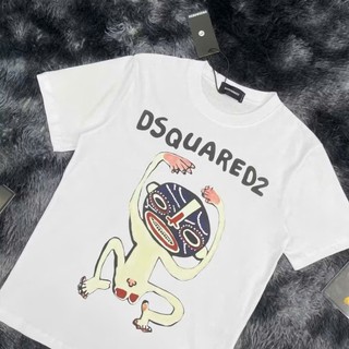 Áo Thun DSQ Thổ Dân Form Rộng Unisex – Áo Phông Cotton Dày Dặn, Áo Oversize Nam Nữ In Họa Tiết Cá Tính