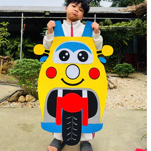 Trang phục chủ đề giao thông, áo yếm hình xe , trang trí mầm non, đồ dùng mầm non, chủ đề giao thông , đồ chơi mầm non