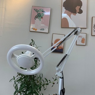 Đèn Led soi da trục khuỷu 3 màu ánh sáng, Đèn led trục khuỷu spa, phun xăm, nối mi, nail xoay 360 độ