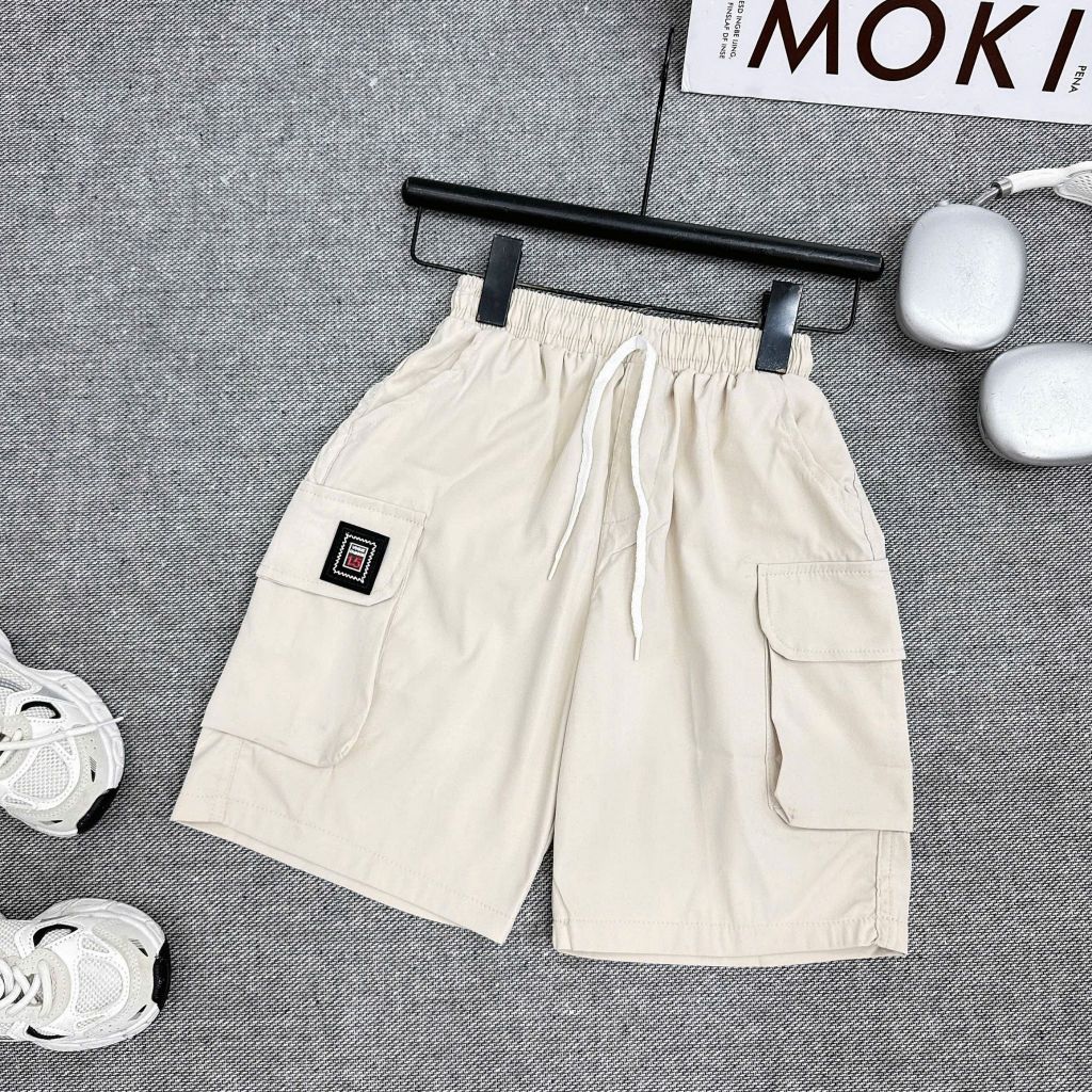 Quần Kaki NGỐ Túi Hộp Cho Bé Trai Mềm Mát, Size 17-60kg [KQ01]