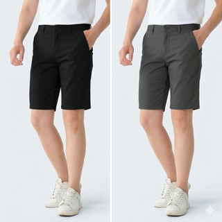 Quần Short Tây Âu Nam Cotton Co Dãn 4 Chiều không Nhăn Form Ôm Chuẩn Style Hàn Quốc - Quần Lửng