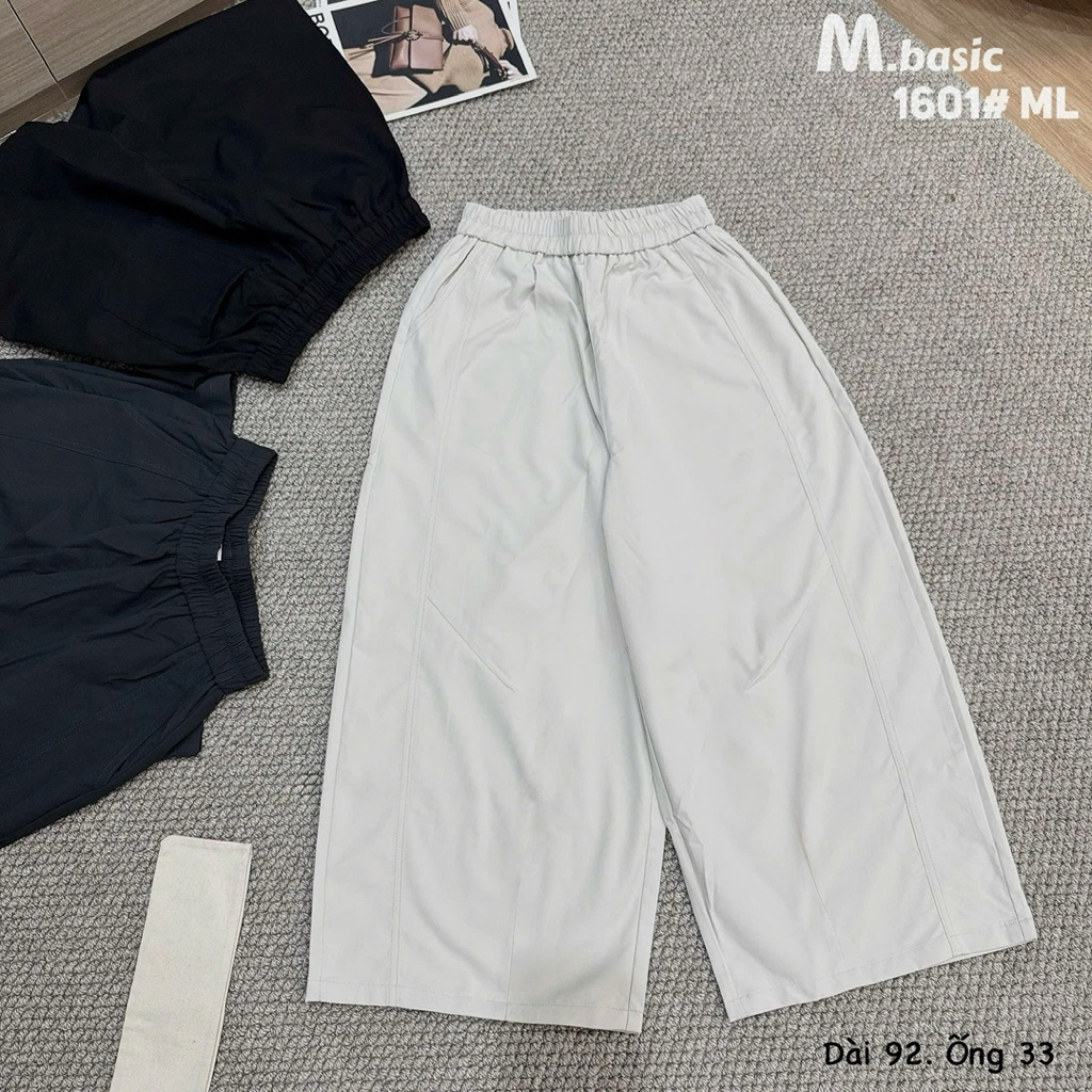 Quần Dài Nữ Kaki Mềm Dáng Suông, Quần Kaki Nữ Cạp Cao Dễ Phối Đồ | SANA CLOSET #1601