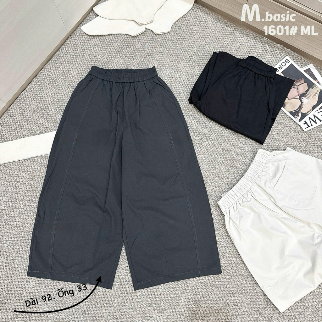 Quần Dài Nữ Kaki Mềm Dáng Suông, Quần Kaki Nữ Cạp Cao Dễ Phối Đồ | SANA CLOSET #1601