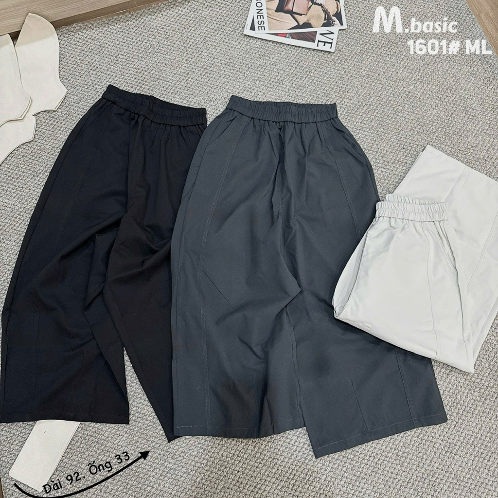 Quần Dài Nữ Kaki Mềm Dáng Suông, Quần Kaki Nữ Cạp Cao Dễ Phối Đồ | SANA CLOSET #1601