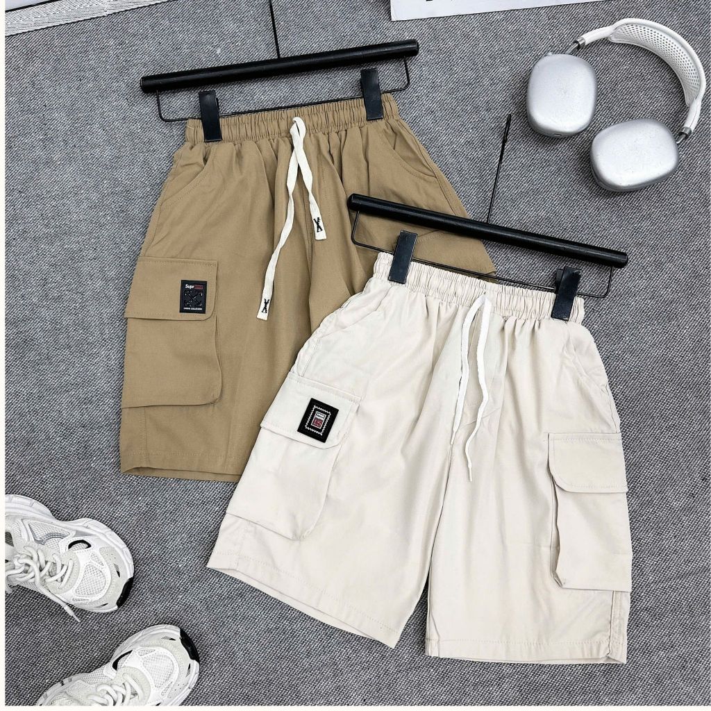 Quần Kaki NGỐ Túi Hộp Cho Bé Trai Mềm Mát, Size 17-60kg [KQ01]