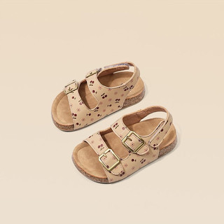 Sandal dép quai hậu hai khoá quai dán đế trấu cho bé gái (form nhỏ + 1cm)