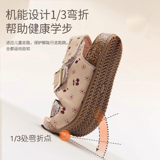 Sandal dép quai hậu hai khoá quai dán đế trấu cho bé gái (form nhỏ + 1cm)