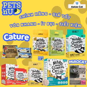 CÁT VỆ SINH PURCATS ĐẬU NÀNH / CÁT GỖ 6L / MIX ĐẬU NÀNH + CÁT GỖ