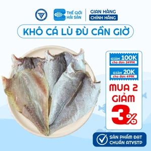 1kg Khô cá lù đù Cần Giờ một nắng, khô cá đù phơi tự nhiên vị vừa ăn, không chất bảo quản
