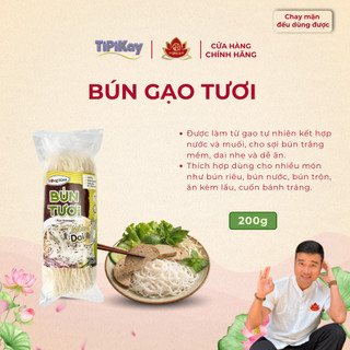 Bún Gạo Tươi 200g - Chay Mặn Đều Dùng Được - TiPiKay Shop