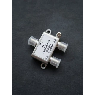 Bộ chia 2 cáp Tivi 1Ghz trong nhà cân bằng SFZ0290A hãng ZG, chia tín hiệu đồng đều rõ nét tốt