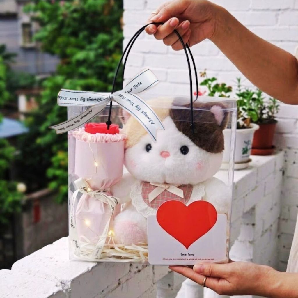 Hộp Quà Tặng Gấu Bông Dễ Thương, Set Quà Tặng Gấu Bông Kèm Nhiều Phụ Kiện Sang Trọng Quà Tặng Sinh Nhật Cho Bé,Bạn Gái