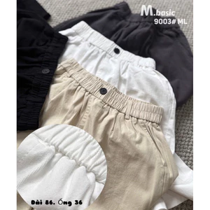 Quần Dài Nữ Kaki Mềm Dáng Suông Nấm Kiểu Dáng Mới Nhất, Quần Kaki Nữ Cạp Cao Dễ Phối Đồ QCCC Đẹp | SANA CLOSET #9003