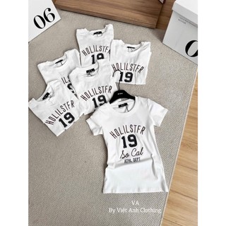 Áo Thun Nữ Số 19 Màu Trắng Form Vừa Babytee QCCC Cao Cấp