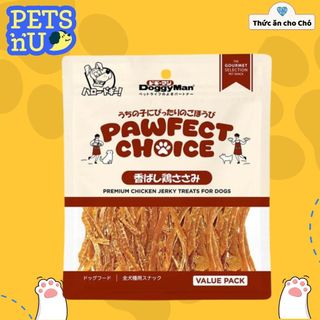 [DoggyMan] Thanh Gà Sấy Dẻo 180gr - Gà Sấy Dẻo Mềm Dai/ Thanh gà sấy  Cho Cún Yêu , Túi Lớn Tiết Kiệm Hơn