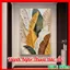Tranh Tàu Lá Chuối Nghệ Thuật 3D Tráng Gương Cao Cấp – Tranh Treo Tường Tropical Decor Phòng Khách, Phòng Ngủ Bo Viền