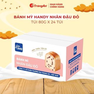[QUÀ TẶNGKHÔNG BÁN] Bánh mì ngàn lớp Handy thơm ngon siêu mềm vị bơ sữa, mứt hoa quả, đậu đỏ túi 80g | HSD 4 tháng