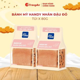 [QUÀ TẶNGKHÔNG BÁN] Bánh mì ngàn lớp Handy thơm ngon siêu mềm vị bơ sữa, mứt hoa quả, đậu đỏ túi 80g | HSD 4 tháng