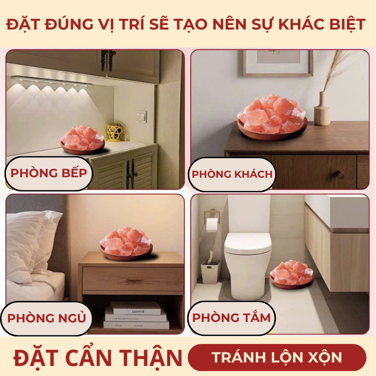 Muối hồng Himalaya thanh tẩy thỏi vàng tài lộc kèm đồng xu Âm Dương, vật phẩm thiết yếu cho gia đình