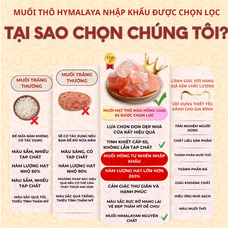 Muối hồng Himalaya thanh tẩy thỏi vàng tài lộc kèm đồng xu Âm Dương, vật phẩm thiết yếu cho gia đình