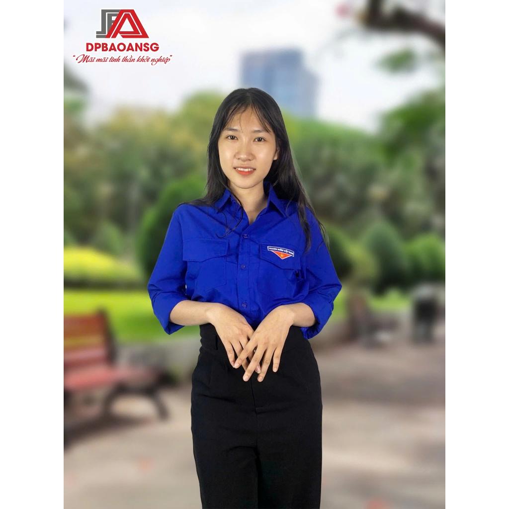 Áo Sơ Mi Đoàn Dài Tay Nam Nữ Vải Kate Thêu Logo Sắc Nét - Đồng Phục Sự Kiện Đoàn Viên Thanh Niên