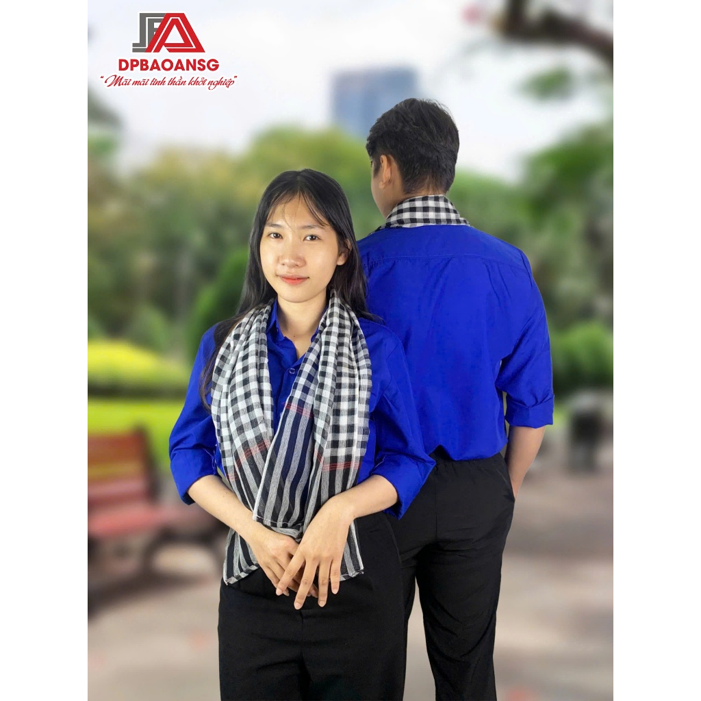 Áo Sơ Mi Đoàn Dài Tay Nam Nữ Vải Kate Thêu Logo Sắc Nét - Đồng Phục Sự Kiện Đoàn Viên Thanh Niên