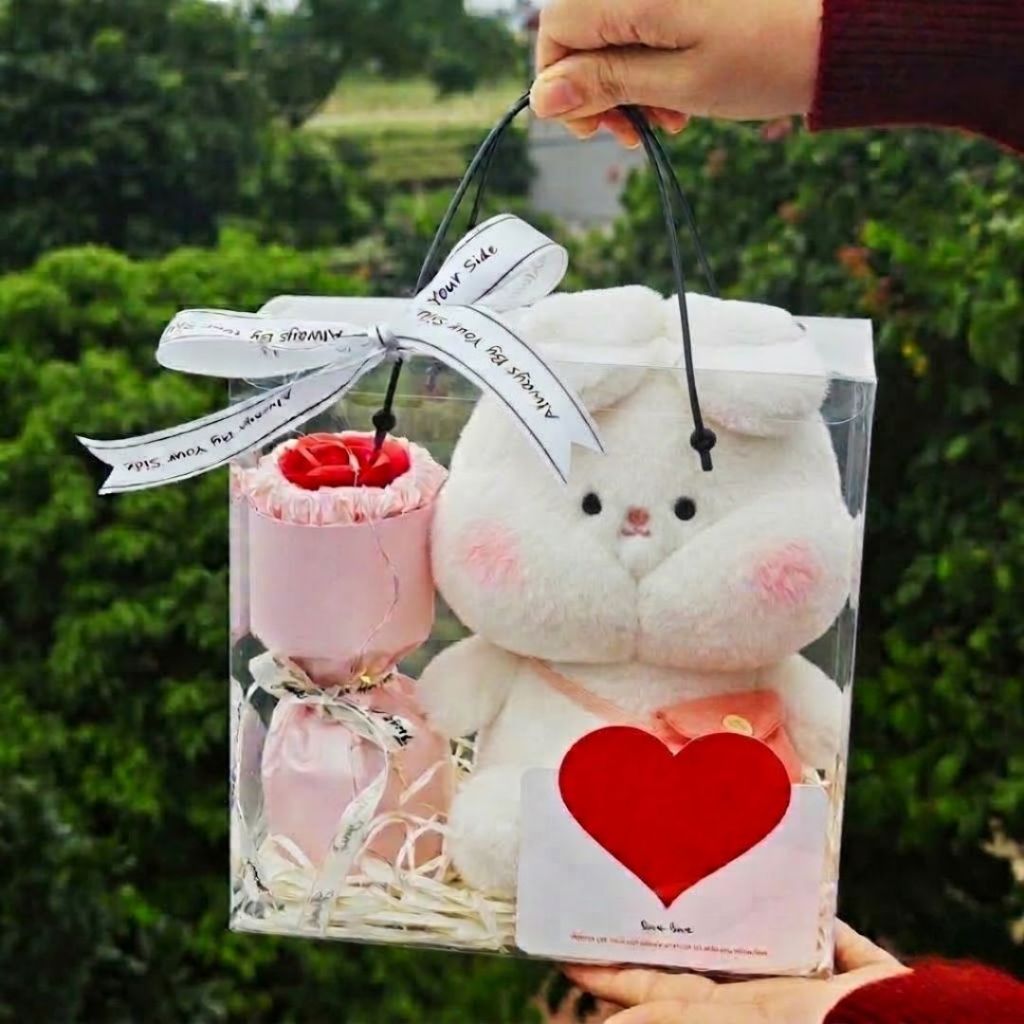 Hộp Quà Tặng Gấu Bông Dễ Thương, Set Quà Tặng Gấu Bông Kèm Nhiều Phụ Kiện Sang Trọng Quà Tặng Sinh Nhật Cho Bé,Bạn Gái