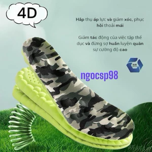 lót giầy cao su non 4D công nghệ 2026 ,huấn luyện tân binh cho các chú bộ đội,lót hỗ trợ giảm chấn giảm áp lực đi êmchân