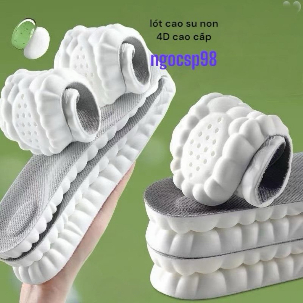 lót giầy cao su non 4D công nghệ 2026 ,huấn luyện tân binh cho các chú bộ đội,lót hỗ trợ giảm chấn giảm áp lực đi êmchân