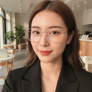 Kính Giả Cận Nữ ALOLA Gọng Kính Mắt Kim Loại Chông Tia UV Ánh Sáng Xanh Đổi Màu Khi Ra Nắng Cao Cấp
