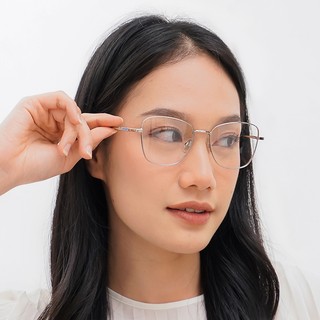 Kính Giả Cận Nữ ALOLA Gọng Kính Mắt Kim Loại Chông Tia UV Ánh Sáng Xanh Đổi Màu Khi Ra Nắng Cao Cấp