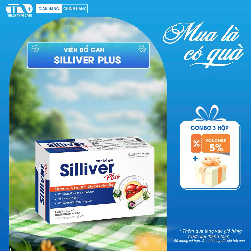 [Chính hãng] TPBVSK viên giải độc gan SILLIVER PLUS - Tăng cường chức ...