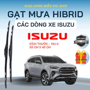 Gạt Mưa Ô Tô ISUZU MUX, HILANDER, D-MAX TypeZ, TROOPER ... Lưỡi Silicon NANO Gạt Sạch Êm. 3K