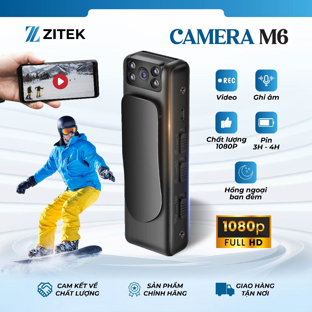 [CHÍNH HÃNG] Camera M6 mini không dây, ghi âm rõ - camera siêu nhỏ ...