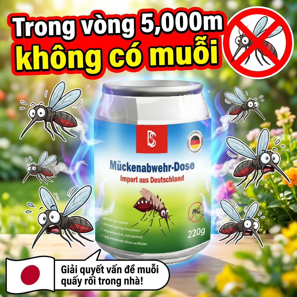 🔥 Mua 1 tặng 1 Gel đuổi muỗi 220g – Hương thảo mộc, đuổi muỗi phòng ngủ, an toàn cho mẹ & bé, không mùi & không hóa chất
