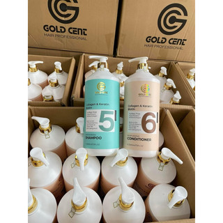 Gội Xả Goldcent Collagen Biotin Phục Hồi Tóc Hư Tổn, Giảm Rụng, Mềm Mượt, Dung Tích 2000ml