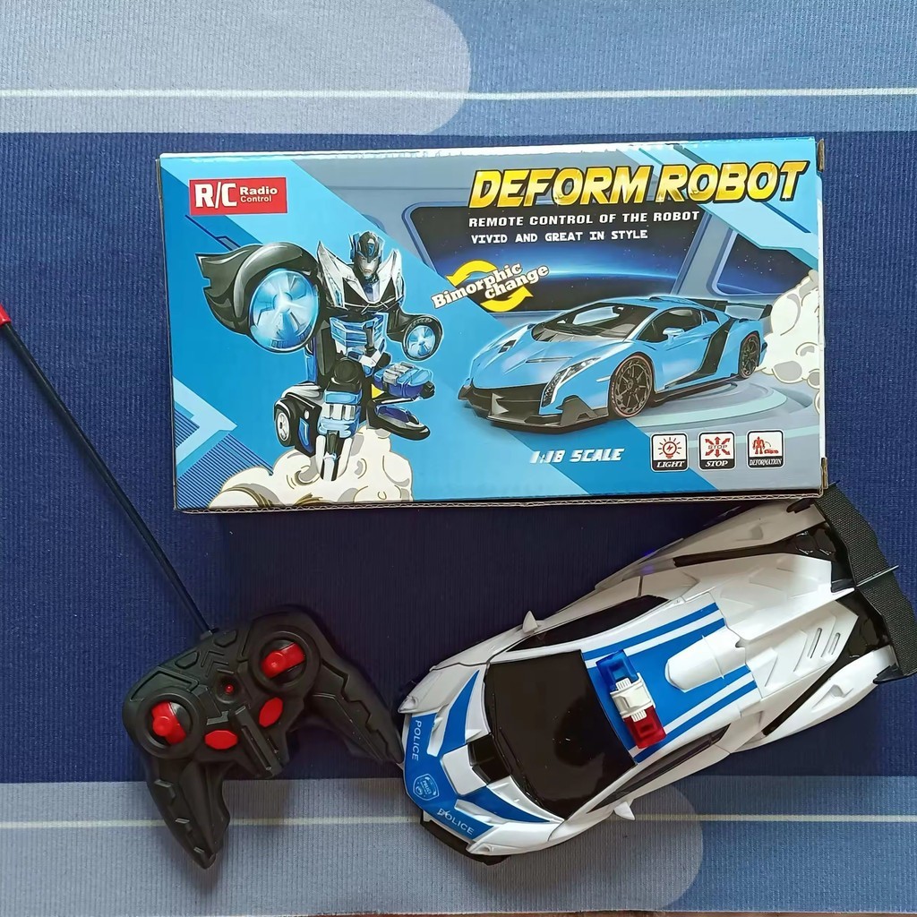 Điều khiển từ xa Xe điện Một phím Biến dạng Robot King Kong, Đồ chơi cho trẻ em trai và trẻ em gái